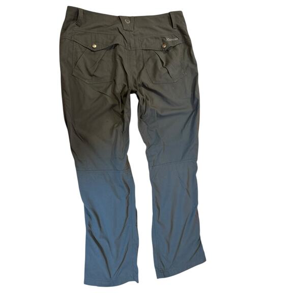 MARMOT Grey Gray Nylon Performance Hiking Outdoors Camping Pants Men's Size 36 - Picture 2 of 8